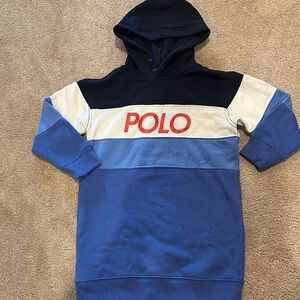 Polo by Ralph Lauren Men's Blue and Black Sweater